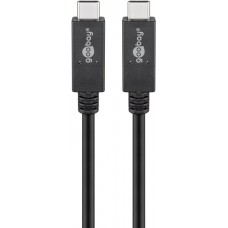 Laidas USB C (3.2) - USB C (3.2) (K-K) USB - PD GEN 2x2 5A 1m Goobay